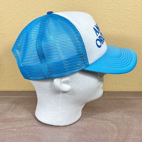 Angry Orchard Blue Trucker Hat Adjustable Snapback Cap NEW - Picture 2 of 5